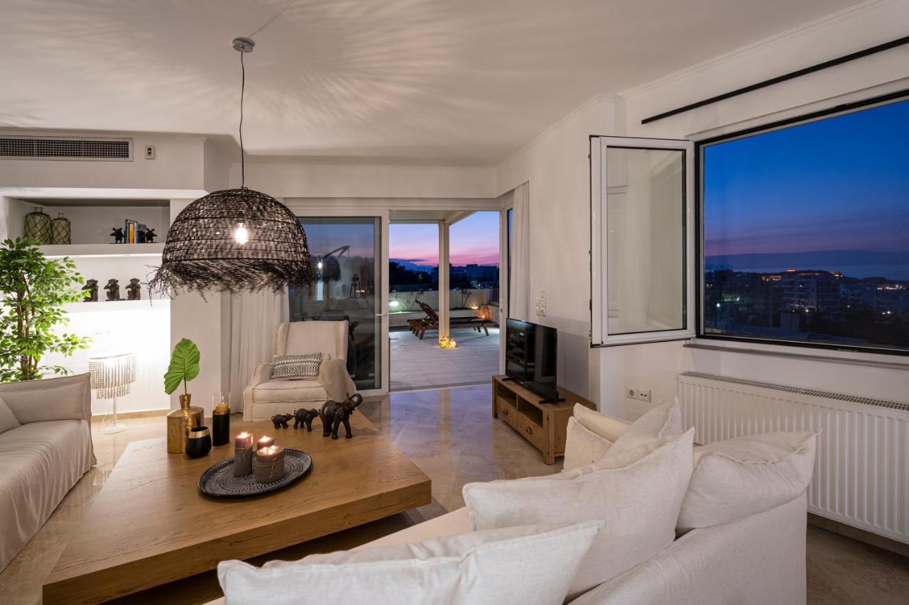 Helen Luxury Holiday House With Sea View Rethimnon Buitenkant foto